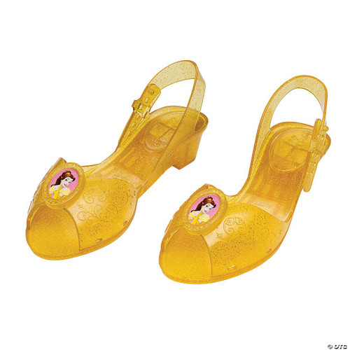 Disguise Beauty & The Beast Belle Jelly Shoes - Child Size 11-12 