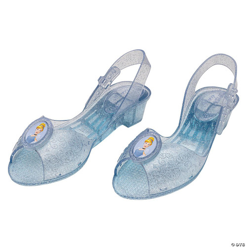 Disguise Cinderella Jelly Shoes - Child Size 11-12  Disguise Cinderella Jelly Shoes - Child Size 11-12