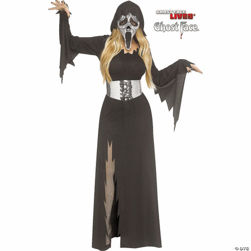 Ghost Face® Mirror Bling Hooded Gown Costume- Adult