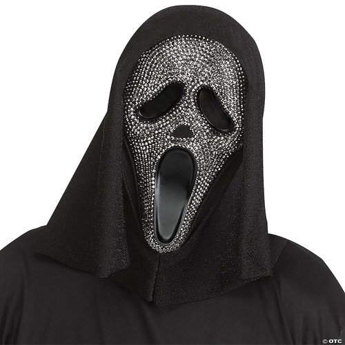  Scream Ghostface Mask with Crystal Stones