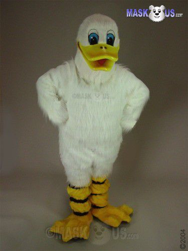 Quackers Mascot Costume-White (Purchase)