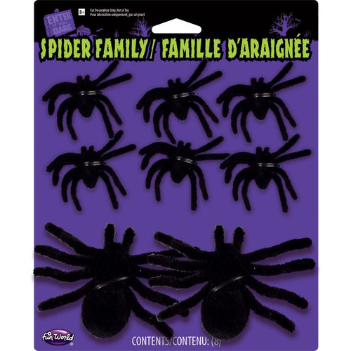 Fuzzy Spider Family Assortment