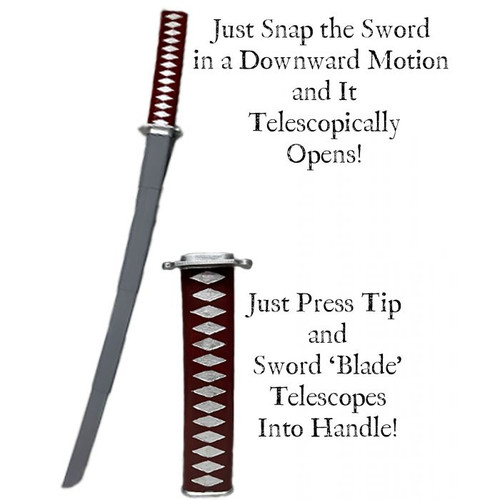 Retractable Katana-27" Retractable Katana Sword