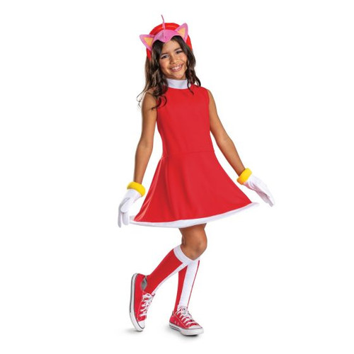 Sonic the Hedgehog™ Amy Rose Dress Costume -Child 