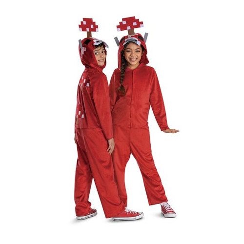 Minecraft™ Mooshroom Hooded Jumpsuit Costume  -Child 