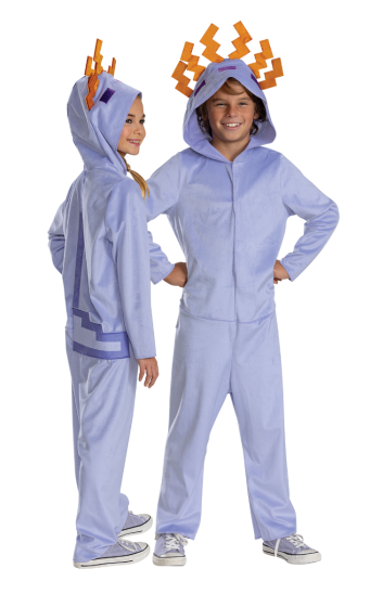 Minecraft™ Purple Axolotl Hooded Jumpsuit Costume - Child 