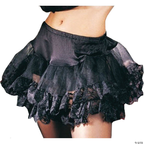 Petticoat Lace Bottom Black