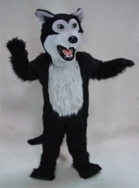 Black Wolf Mascot Costume (Purchase)