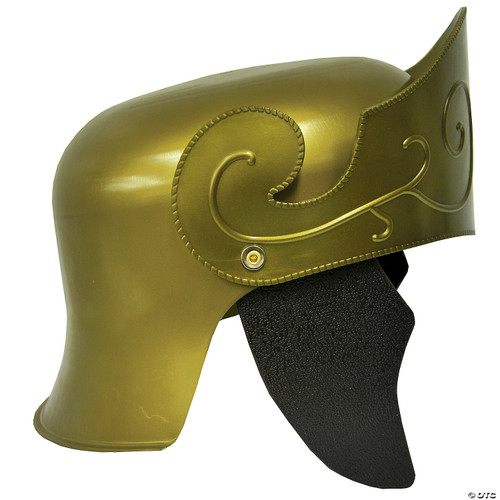 Roman Helmet W/ No Crest Gold 