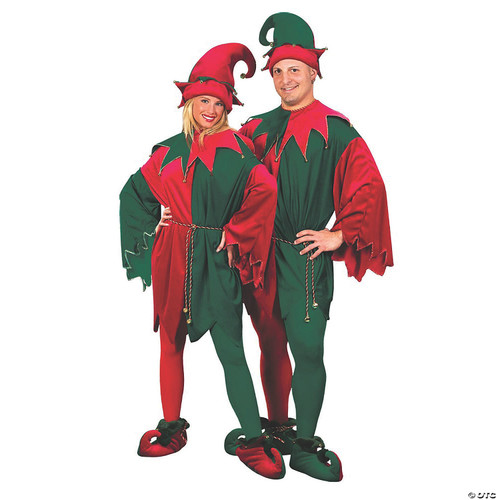 Elf Costume Velvet Standard Adult 