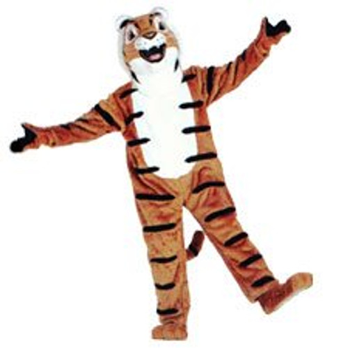 Tiger Friendly Mascot Costume (Rental)