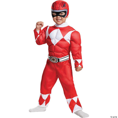 Red Power Ranger  Muscle Costume Toddler