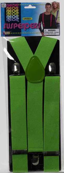 Neon Green Suspenders