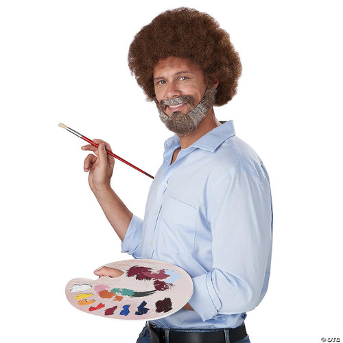 California Costumes Joyful Painter Adult Costume Kit, a man dressed as a joyful painter with a painted palette and brush.