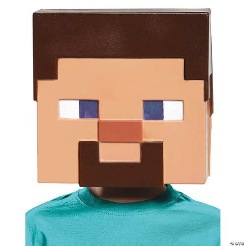 Minecraft Steve Vacuform Mask - Adult