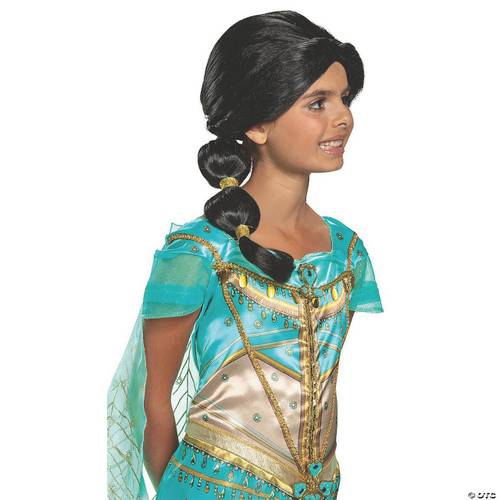 Disguise Disney's Aladdin Jasmine Wig - Child, a child's costume wig styled like Jasmine's hair from Disney's Aladdin.