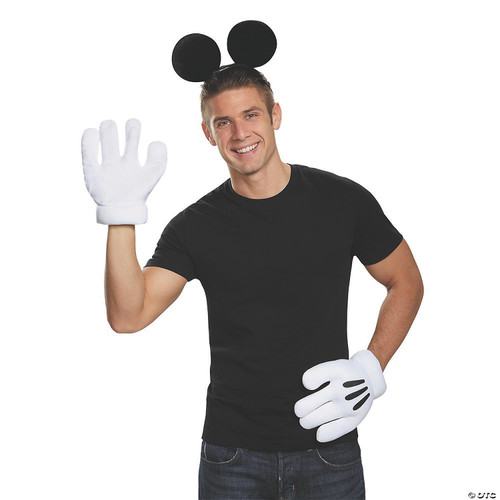 Mickey Mouse Ears & Gloves-Adult