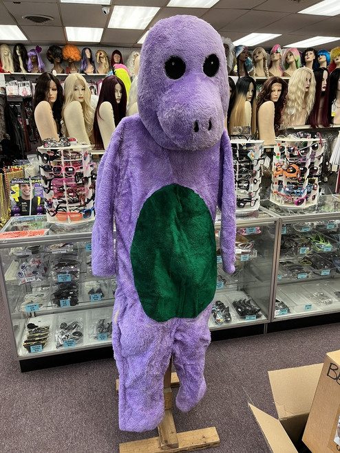 Purple Dinosaur Mascot Costume