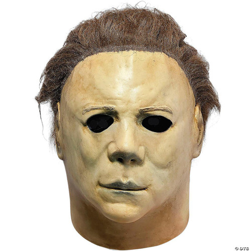 Trick or Treat Studios Michael Myers V2 Mask, realistic latex horror mask with weathered appearance and brown synthetic hair.