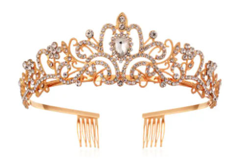 Gold & Diamond Deluxe Crystal Tiara