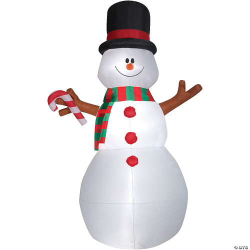 Blow Up Inflatable Swiveling Snowman Outdoor Yard Decoration