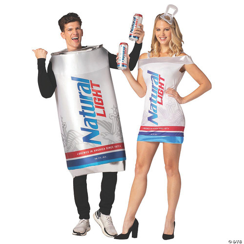 Adult Natural Light Beer Couple Costumes