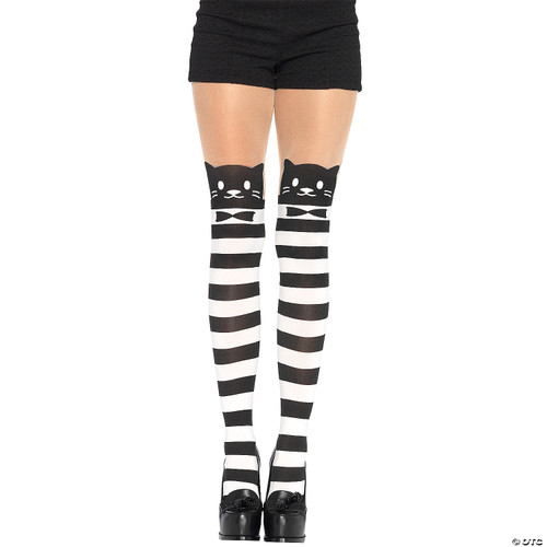 Striped Kitty Cat Tights