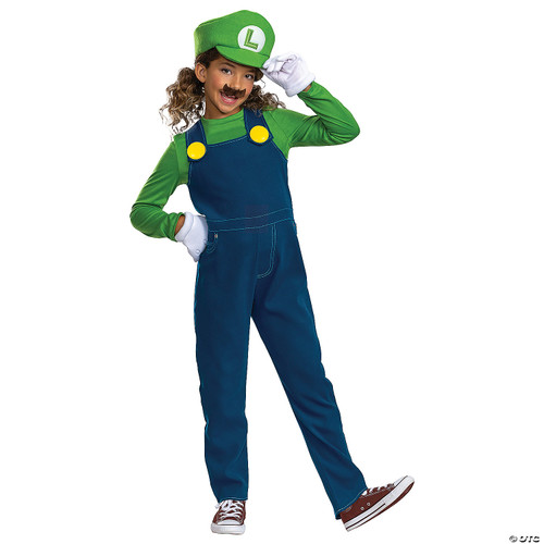 Luigi Elevated Mario Brothers Kids Costume