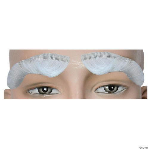 Lacey Costume Wigs Santa Eyebrows, white eyelash eyebrows for costume accessories.