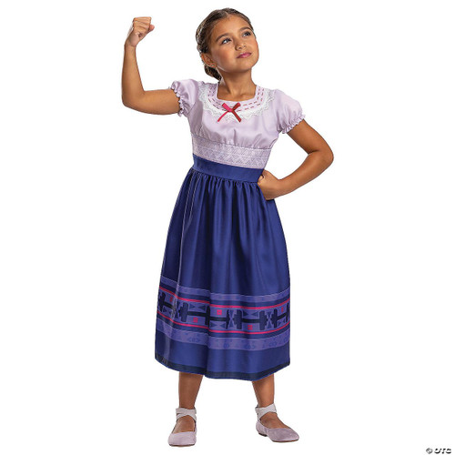 Disguise Luisa Madrigal Costume - Disney Encanto Child, girl in a colorful costume with a purple top and blue skirt, inspired by the character Luisa from Disney Encanto.