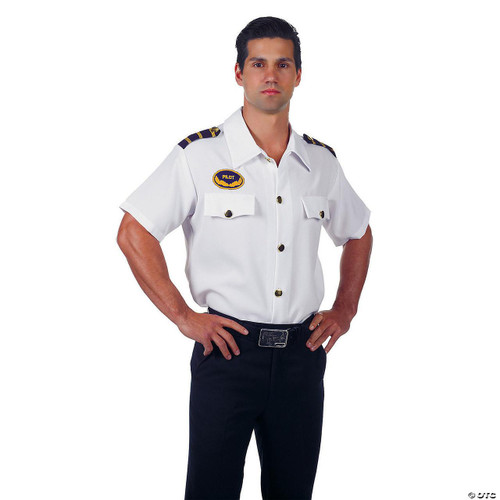 Underwraps Pilot Shirt Costume- Adult Std   Underwraps Pilot Shirt Costume- Adult Std