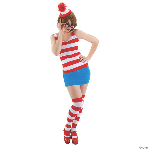 Where's Waldo Dress Costume - Adult