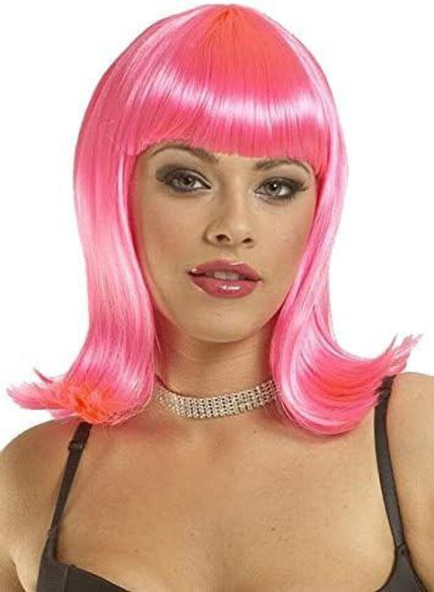 Franco  Peggy Sue Wig Deluxe - Hot Pink  Franco  Peggy Sue Wig Deluxe - Hot Pink