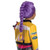 Disguise KPop Demon Hunters™ Rumi Wig - Child, purple braided wig on a child wearing colorful costume with patches.