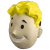 Fallout™ Retro Vault Boy Plastic Mask - One Size