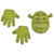 Disguise Shrek™ Shrek Mask & Gloves Costume Kit, green mask of Shrek's face with ears and matching gloves for dress-up or costume fun.