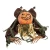 Product A Holiday Company Animated Light-Up 35-inch Crawling Pumpkin Head Man with Sound Halloween Decoration, featuring a pumpkin head with a carved creepy face, skeleton body, and tattered clothing for Halloween spooky decor authenticity.