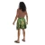 Disguise Moana Maui Disney's Costume Kit -Adult, front view of woman dressed as Maui from Moana in a leafy skirt and casual shirt