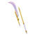 Disguise KPop Demon Hunters™ Mira Moon Blade Costume Accessory, fantasy-themed staff with a curved purple blade and golden handle accents.