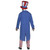 Fun World Uncle Sam Costume - Adult, front view of a patriotic costume including a tall hat with stars and stripes, a blue coat, and striped pants.