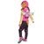 Disguise PAW Patrol: The Dino Movie™ Skye Jumpsuit Costume - Child, a young girl dressed as Skye from PAW Patrol with a pink jumpsuit, helmet, and backpack, standing with her back to the camera.