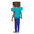 Disguise Minecraft™ Steve Pop-Out Costume - Child, a child's Halloween costume featuring a box head resembling Steve from Minecraft and a Minecraft-themed outfit with blue pants and a turquoise tunic.