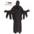 Fun World Ghost Face®30th Anniversary Costume - Child, black Ghost Face costume with hood and tattered wings, perfect for Halloween or themed parties.