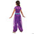 Disguise Jasmine Purple Classic Costume - Aladdin - Child, a girl wearing a vibrant purple costume with a sheer skirt overlay and a matching top, suitable for a child's dress-up or costume event.