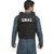 Fun World SWAT Vest Costume - Adult, black tactical vest with 'S.W.A.T.' printed on the back worn by a man in police or tactical attire.