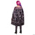 Disguise Audrey Descendants 3 Deluxe Child Costume, front view of a girl wearing a purple and pink floral cape, detailed costume with translucent top and purple tights, and purple hair with pink highlights.