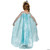 Disguise Elsa Prestige Child Costume - Frozen, young girl dressed as Elsa from Frozen with a light blue gown and a cape.