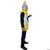 Rasta Imposta Wiped Out Adult Costume, person wearing a novelty costume resembling a banana with a hoodie in a light brown shade.