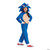 Disguise Sonic Movie Classic Child Costume, a colorful blue and beige mascot-style costume with a hood featuring Sonic the Hedgehog's face and ears, suitable for kids' dress-up and costume parties.