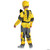 Disguise Bumblebee Adaptive Child Costume, detailed yellow and black robotic-themed children's bumblebee costume with a matching helmet and gray sneakers.